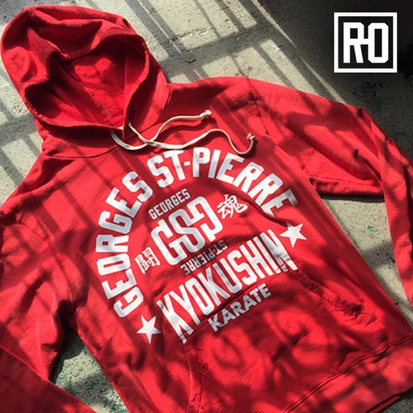 Red Georges St-Pierre Hoodie - Picture 1 of 11